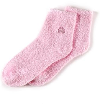Earth Therapeutics Aloe Moisture Aloe Socks - 2 Pairs Stripes & Solid Pink