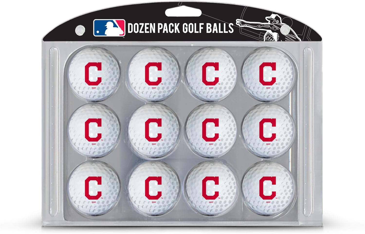 Team Golf MLB Cleveland Indians Dozen Regulation Size Golf Balls, 12 Pack, Full Color Durable Team Imprint : Sports Fan Golf Balls : Sports & Outdoors
