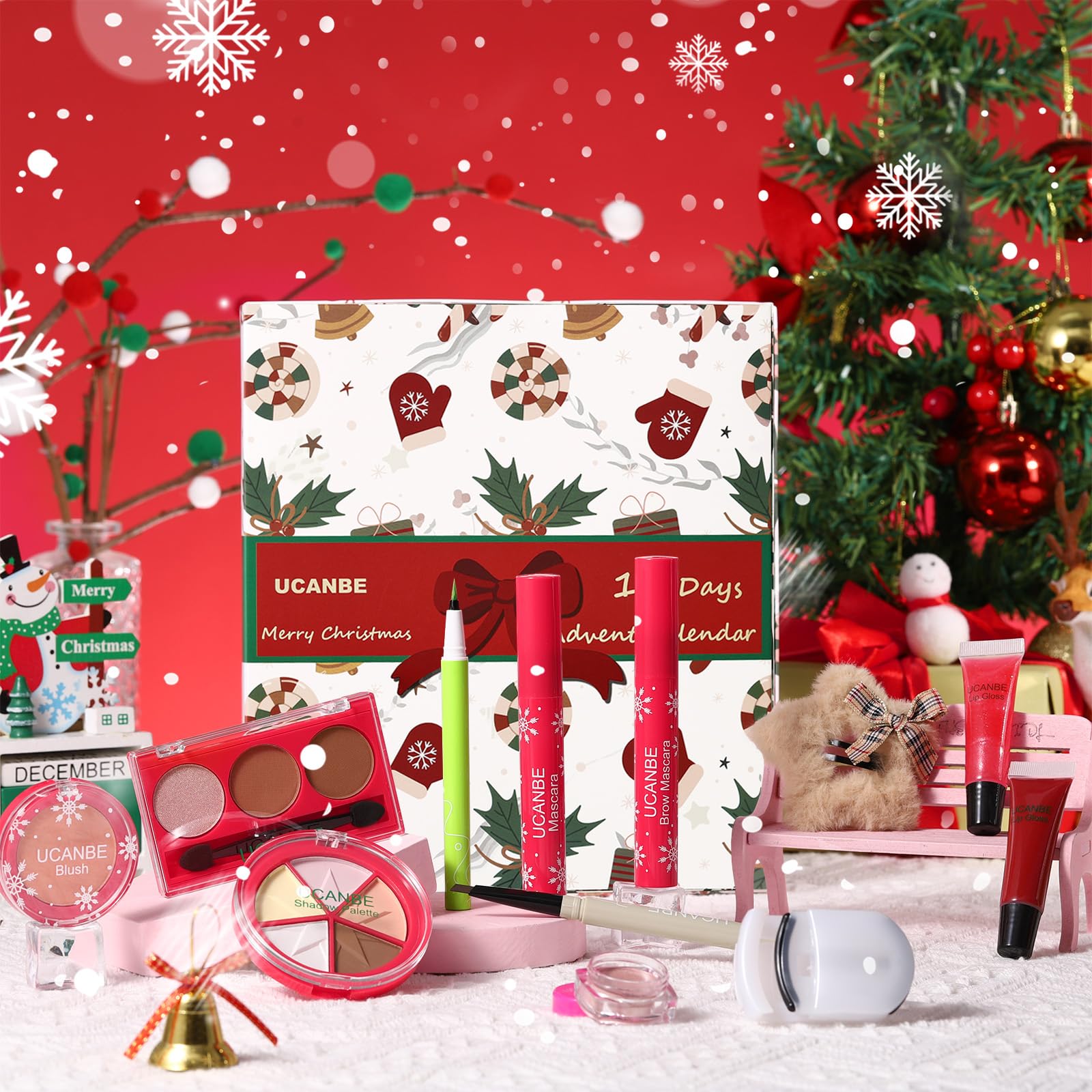 LASH 12 DAYS OF CHRISTMAS 入浴剤セット 2025 Amazon.com : Makeup Advent Calendar 2025, 12 Days Christmas Makeup