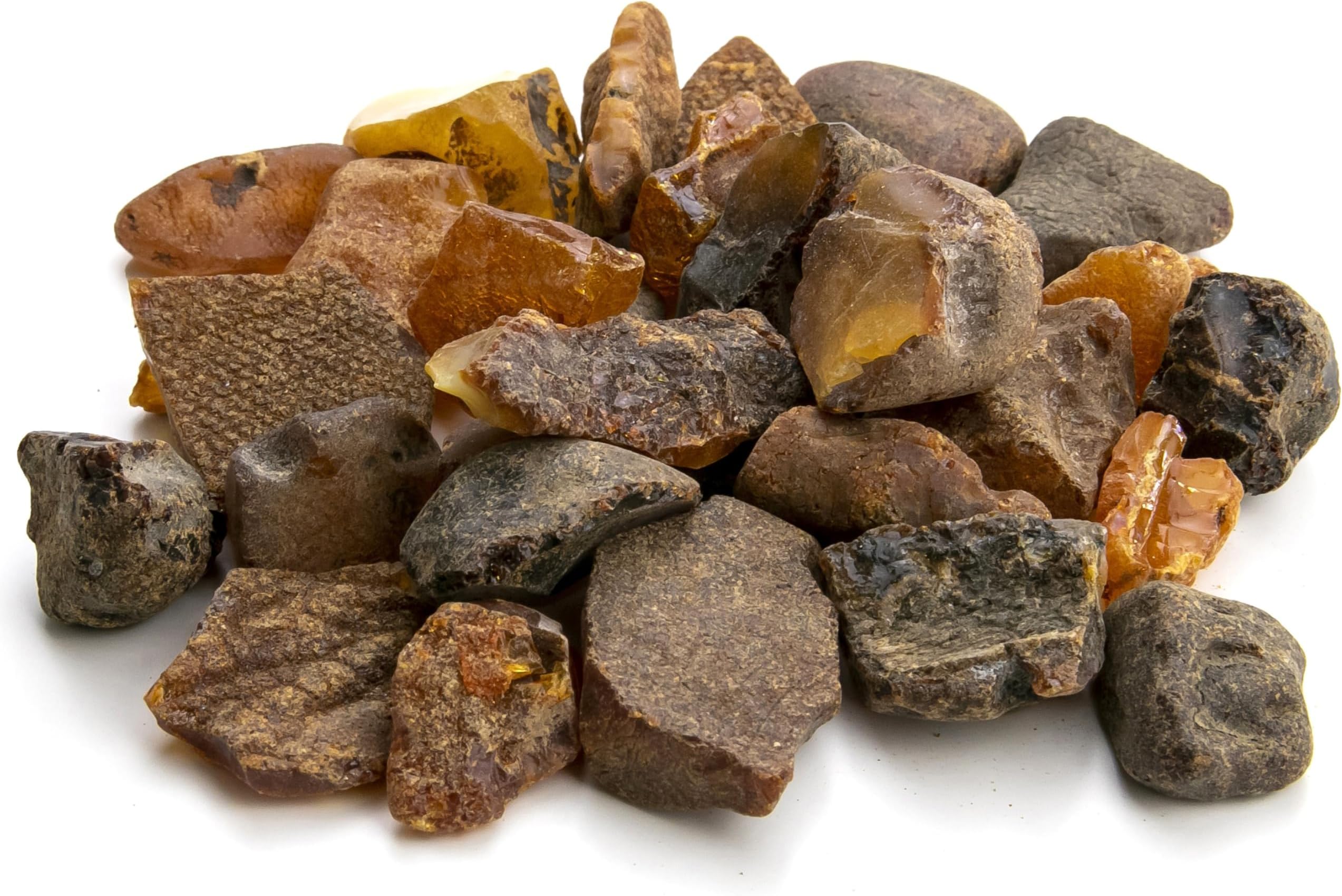 Amber CultureAmber Culture Raw Amber Stones - Natural Baltic Resin Unpolished Loose Stone Crystal Ambar Piedra for Crafts Jewelry Making & Beads Polishing Mixed Color - Amber Culture