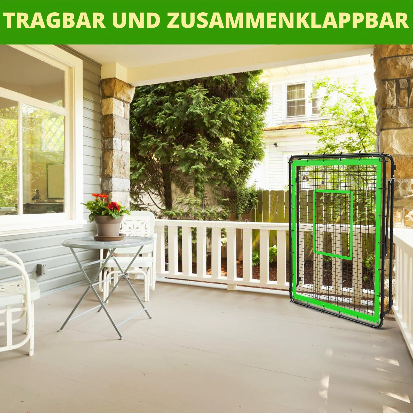 Insaga Baseball Rebounder 137x122 cm, 10 Winkel, schweres Rückprallnetz für Baseball/Softball-Training: Bodenbälle, Line Drives, Flugbälle (Einzelspieler)
