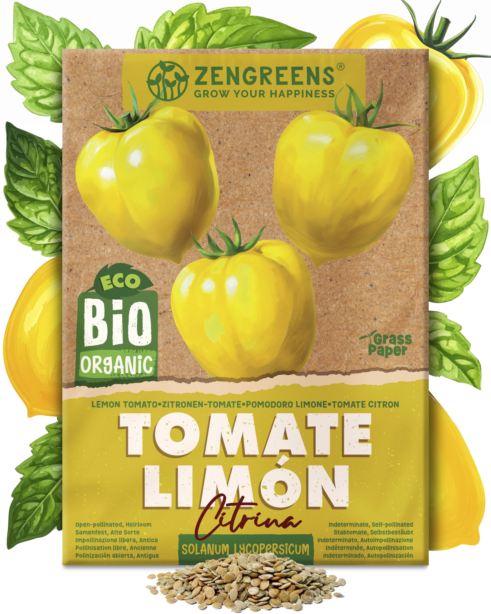 ZenGreens® - Semillas de tomate limón citrina bio