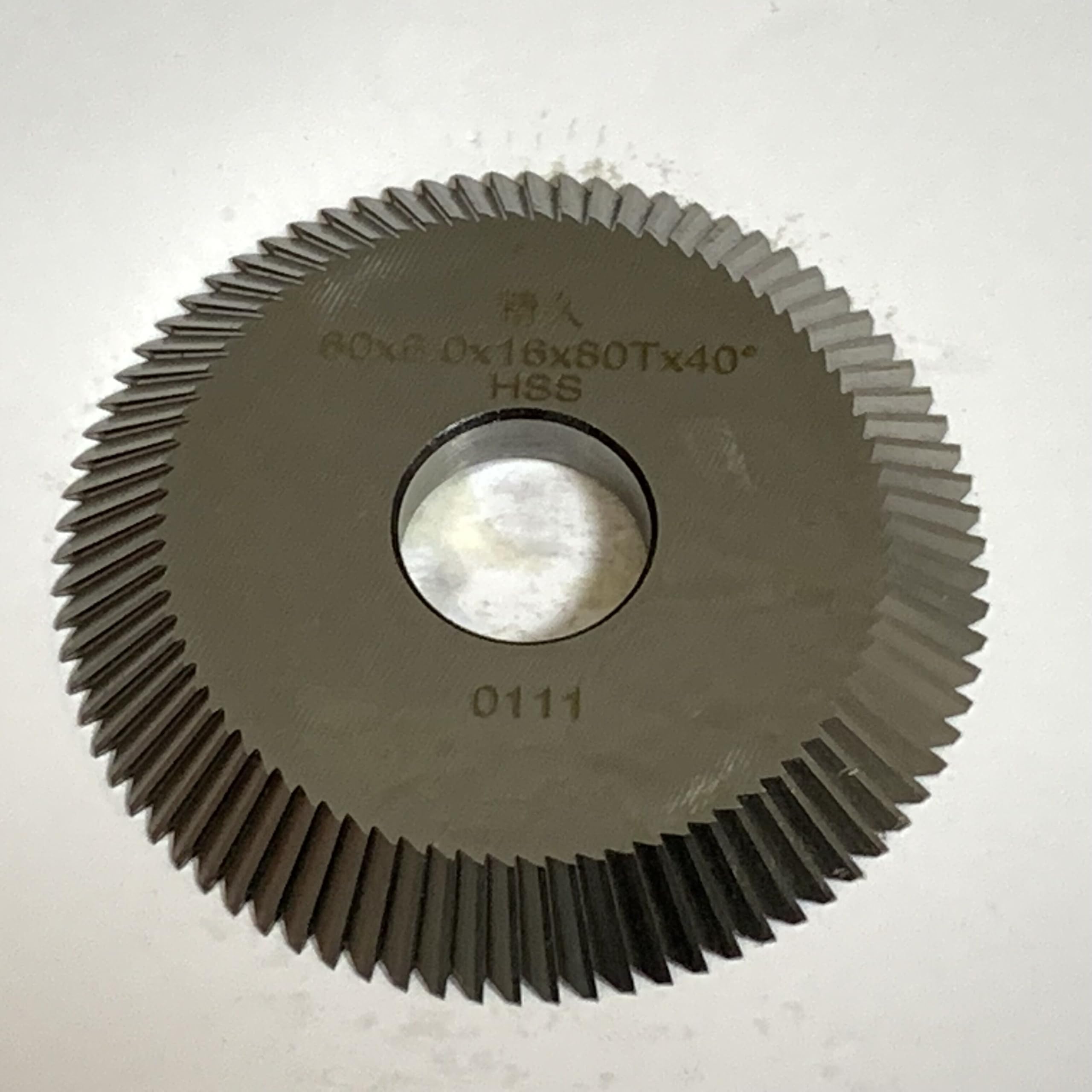 Replacement Cutter 0114(60X6.0X16X80T) in HSS fit for Wenxing 218A,218B,W218E, 218D,218E,218F,216,268,288,283,288A,288B,288F Manual Key Machines(one
