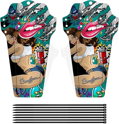 Miniatura 4 de ENLEE Guardabarros MTB, 1 unidad de segunda generación, diseño ligero, duradero y resistente al desgaste, guardabarros para bicicleta de 20, 24, 26,