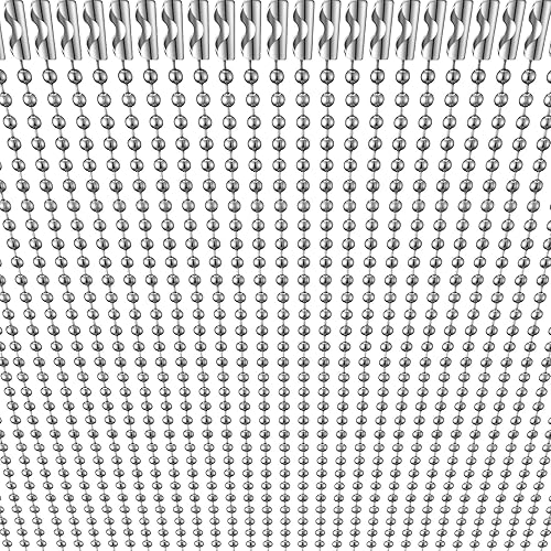 100 unidades de cadena de metal para perro, cadena de eslabones de cuentas a granel, cadenas de collar con cuentas para hacer joyas, suministros de