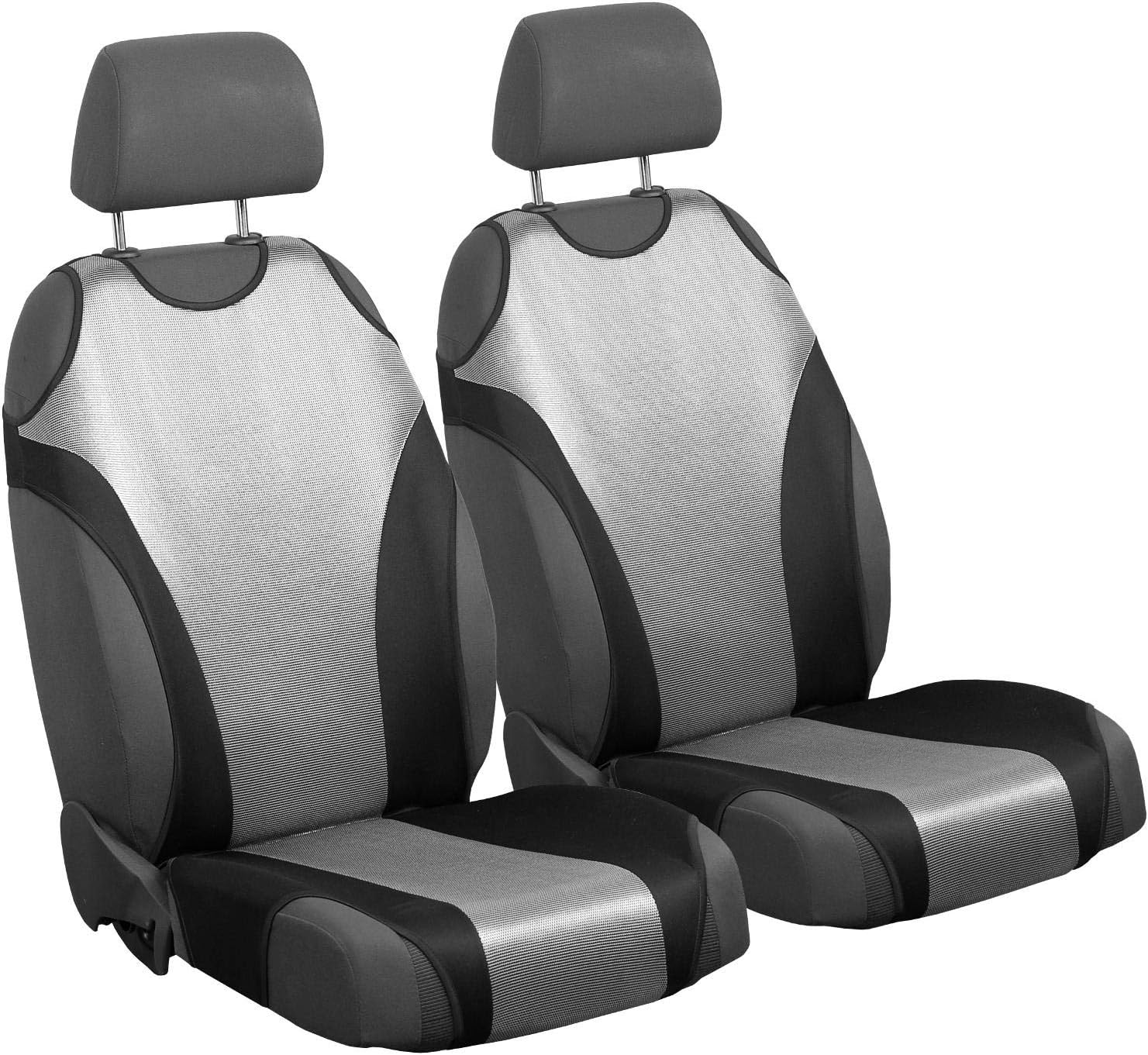 Zakschneider Car Seat Covers for Pajero - Front Seats - Color Premium Silver & Black