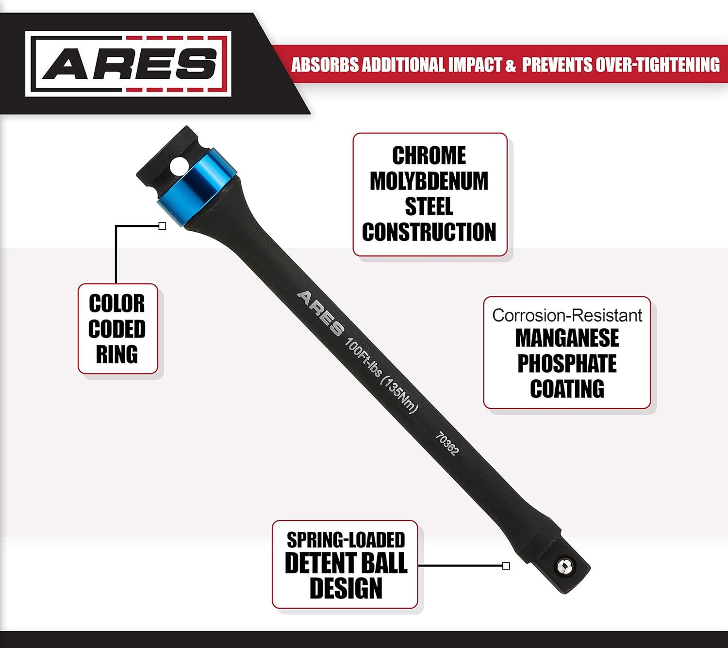 Crаzу Dеаlѕ ARES 70367 - Torque Limiting Extension Bar Set - Chrome Moly 1/2-Inch Drive 8-Inch Long Impact Grade Bars - Flex Action Prevents Over-Tightening - Color Coded for Easy Identification Gеt Dіѕсоunt оƒƒеr ARES 70367 - Torque Limiting Extension Bar Set - Chrome Moly 1/2-Inch Drive 8-Inch Long Impact Grade Bars - Flex Action Prevents Over-Tightening - Color Coded for Easy Identification