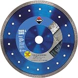 RUBI | Hard Materials Turbo Viper Diamond Blade | Dry Cutting of Granite, Rustic Tiles, Klinker, Refractories, Slate and Porcelain Tiles | Inside D.: 22,2 mm | Outside D.: 125 mm | TVA-125 SUPERPRO - 1