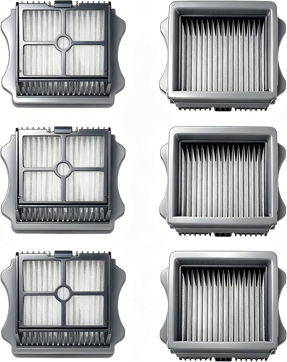 Filters Replacement for Tineco iFloor 3/Floor ONE S3 S5 Wet Dry Vacuum | H12 High-Efficiency HEPA Captures 99.97% of 0.3 Micron Particles. Fits for iFloor3, Floor One S3, S5, S5 Pro, PLUS, FW25M-01
