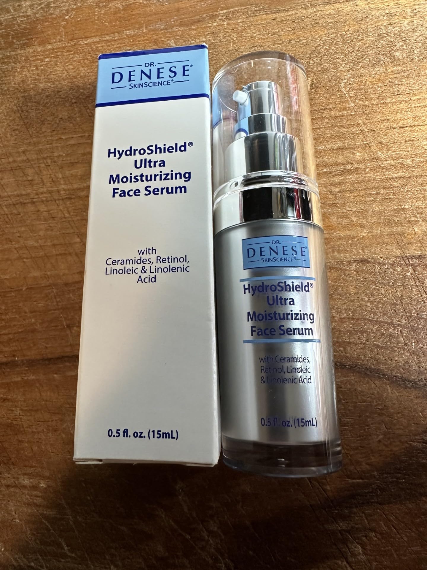 Dr. Denese SkinScience HydroShield Ultra Moisturizing Face Serum 0.5 oz โ Retinol & Ceramide Mini Serum for Deep Moisture, Radiant Skin, Fine Line Care, Travel Size, Dermatologist Tested, Cruelty Free