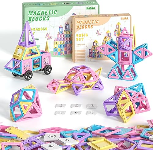 Rurvale 144pcs Bloques Magnéticos Juguetes para Niños