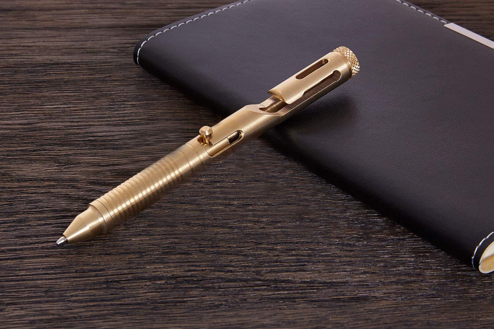 Böker Plus CID cal .45 Brass Tactical Pen, 1 Stück (1er Pack)