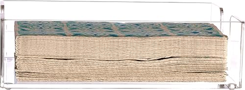 Miniatura 5 de Cq acrylic Servilleteros transparentes para cocina, cesta de toallas de invitados, soporte para toallas de papel en transparente, servilletero de