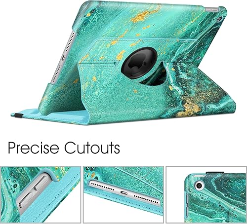 Vista 93 de Fintie - Funda giratoria para iPad de 9ª generación / 8ª generación / 7ª generación, de 10.2 pulgadas, funda giratoria en 360 grados, funda Azul