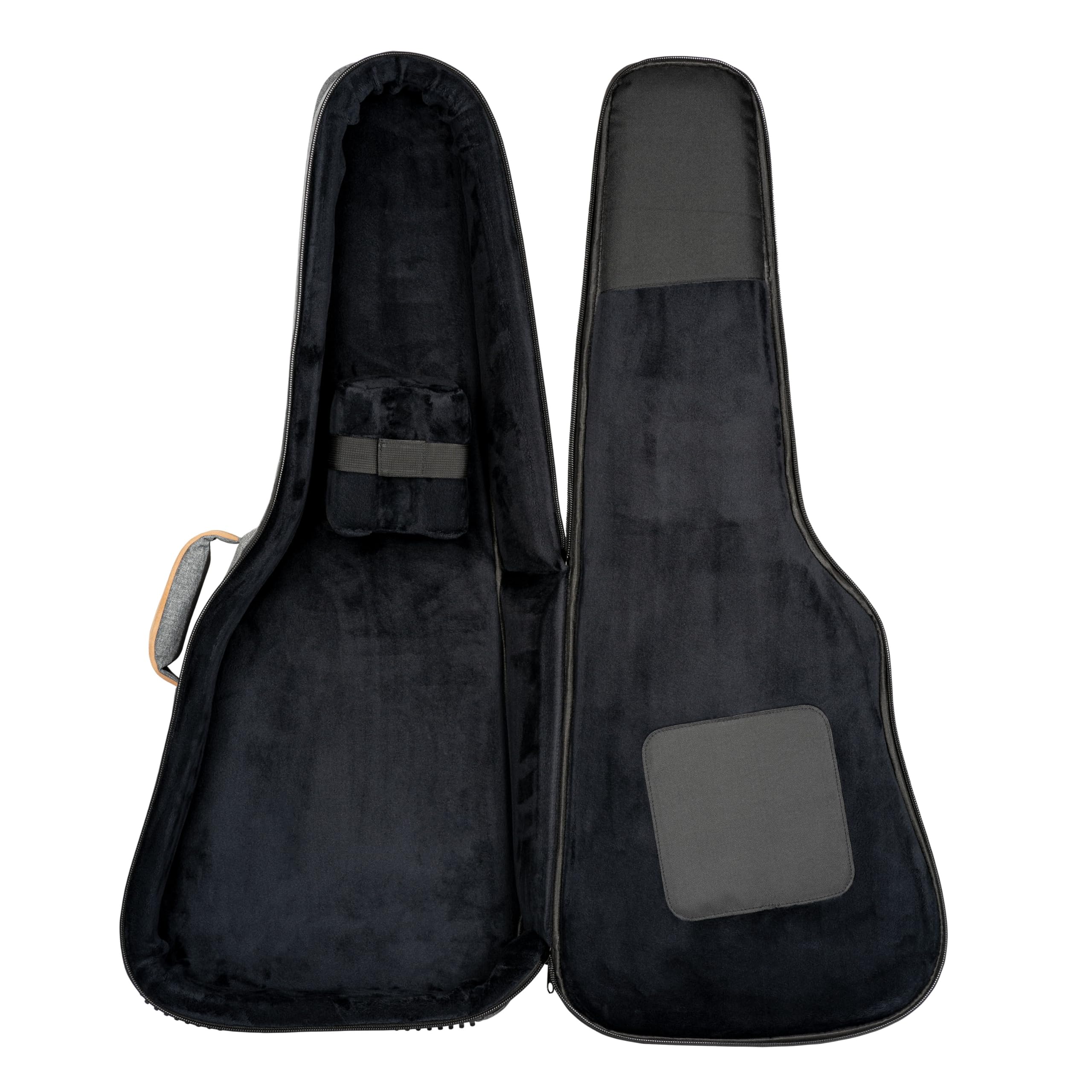 Ortega Guitars Housse Deluxe pour Guitare - Housse pour Guitare Classique 4/4 - Hauteur 105 cm - Largeur 38 cm - Coton, Gris (OGBCL-DLX-GY)