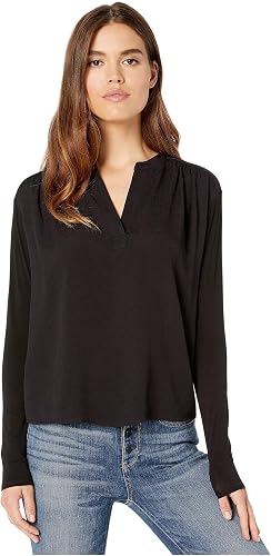 Splendid Henley para Mujer, Negro, XS