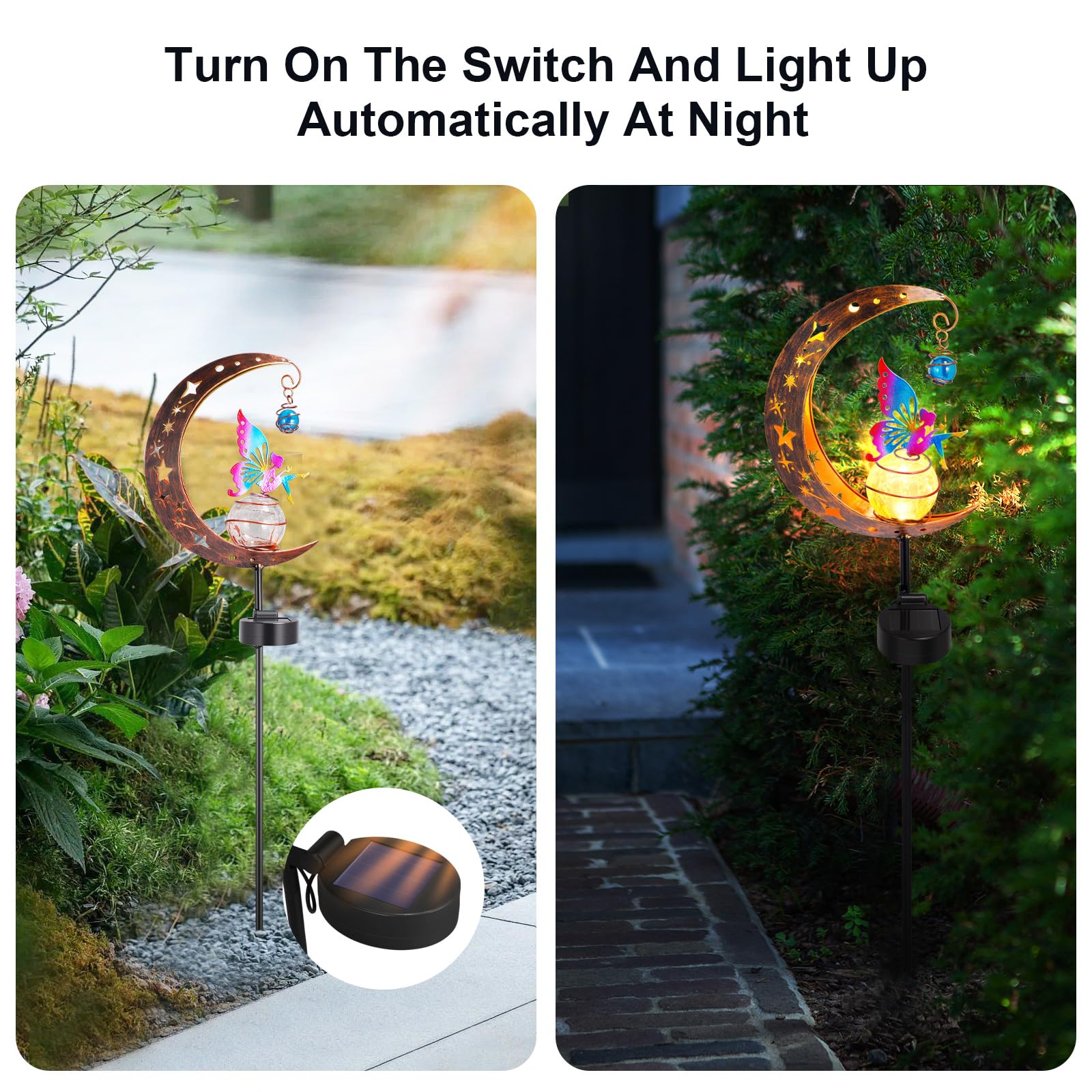 Solar Garden Ornaments, Fairy Solar lights Outdoor Garden Ornaments - Image 4