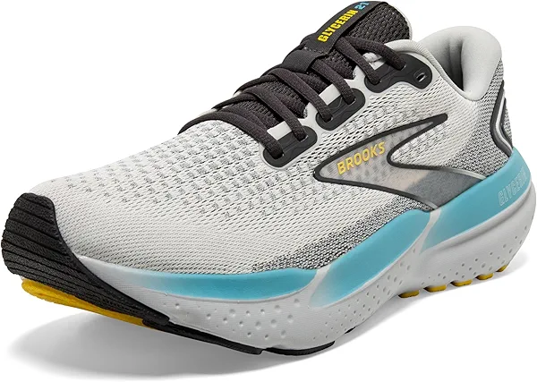 Brooks Men’s Glycerin 21 Neutral Running Shoe - Coconut/Forged Iron/Yellow - 12 Medium