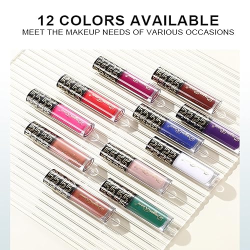 Miniatura 6 de Lápiz labial líquido blanco mate para mujer, brillo de labios impermeable de larga duración, pintura facial y corporal, escultor de labios que no se