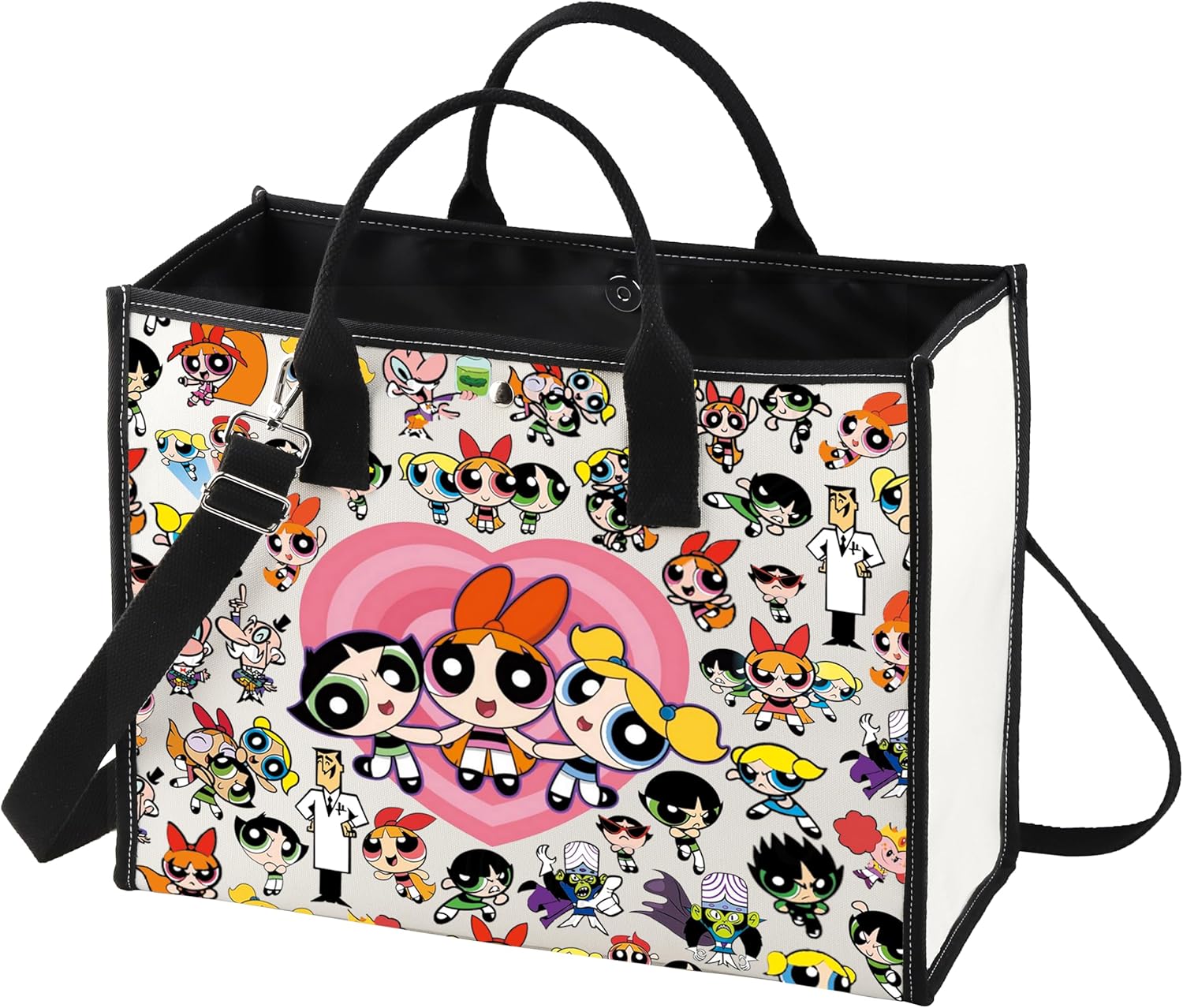 BWWKTOP Power Girls cartoon Crossbody Bag Blossom Fans Gift Bubble Messenger Bag Buttercup Merchandise