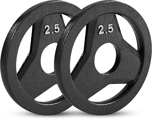 Miniatura 7 de JFIT Olympic 2 Inch Grip Plates and Bumper Plates for Barbell - Single Weights or Sets of 2 (Muliple Weights)