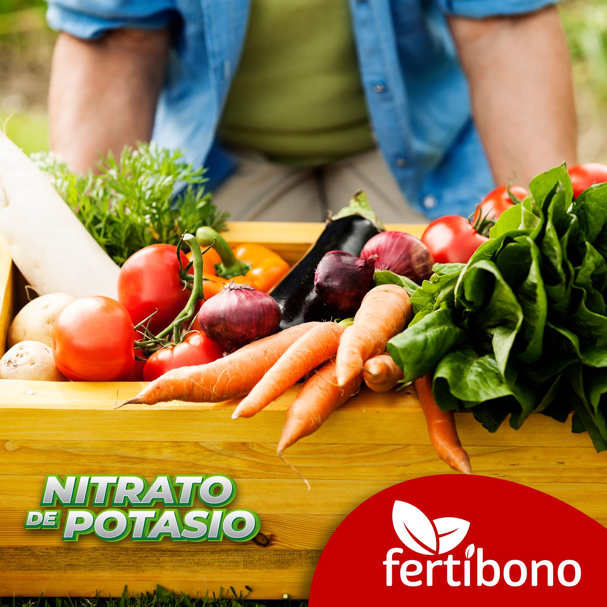 FERTIBONO, Nitrato de potasio,Puro (KNO3) 13-00-46, Huerto, Tomates, Melones,Frutales, Arboles (2,5.0)