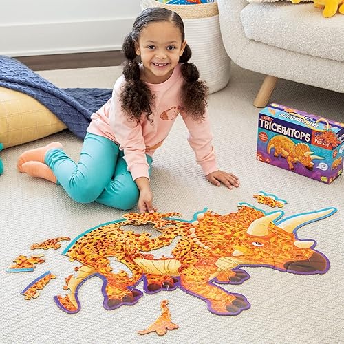 Miniatura 4 de Peaceable Kingdom Rompecabezas de suelo gigante con piezas únicas y divertidas para niños a partir de 3 años, regalos para niños y niñas -