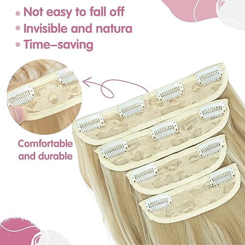 Miniatura 10 de S-noilite 4 extensiones de cabello Yaki con clip, extensiones de cabello lacio Yaki de 20 pulgadas de largo, para mujeres negras, cabello suave