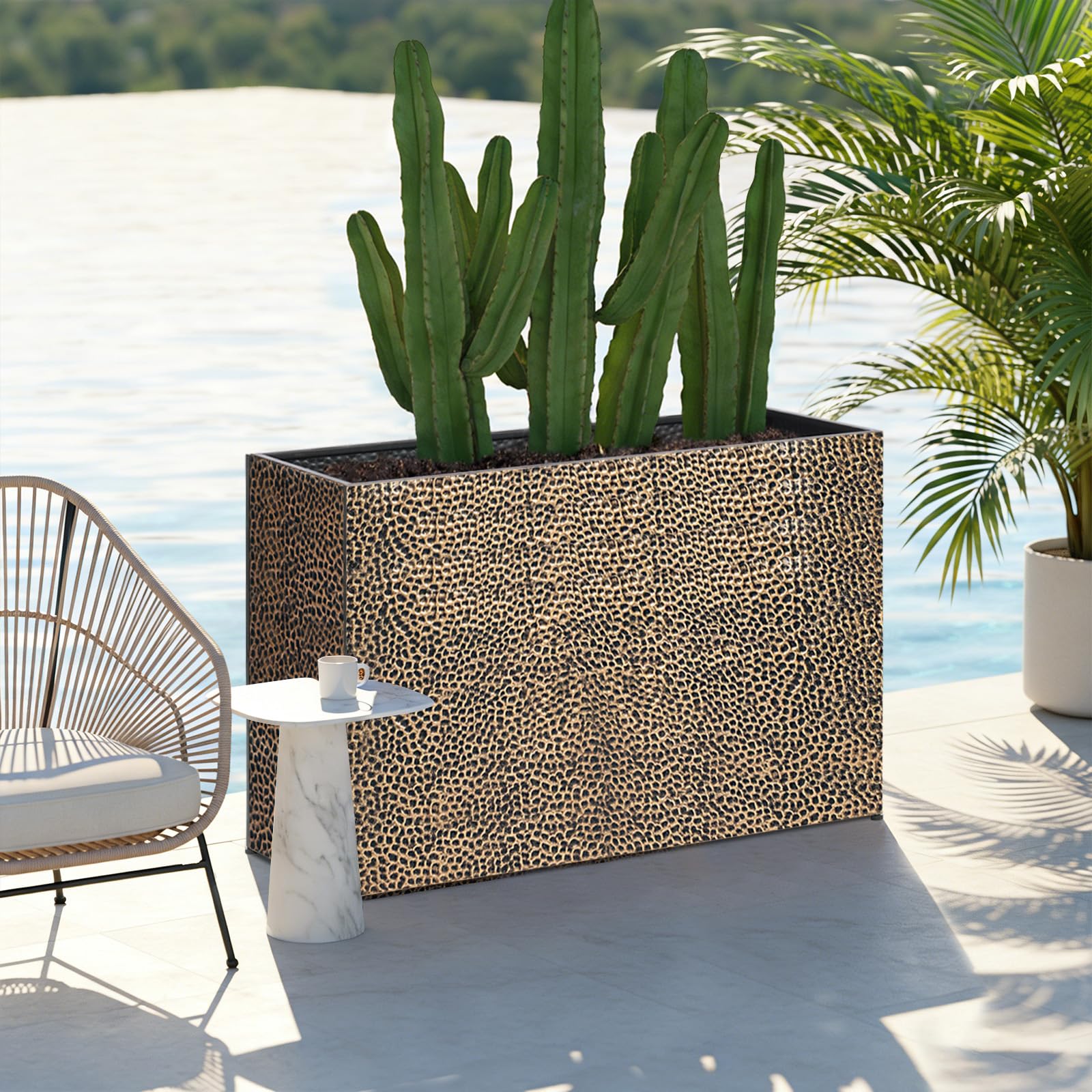 Amazon.com : BAYN 32x12x24 Inch Rectangular Metal Planter Box