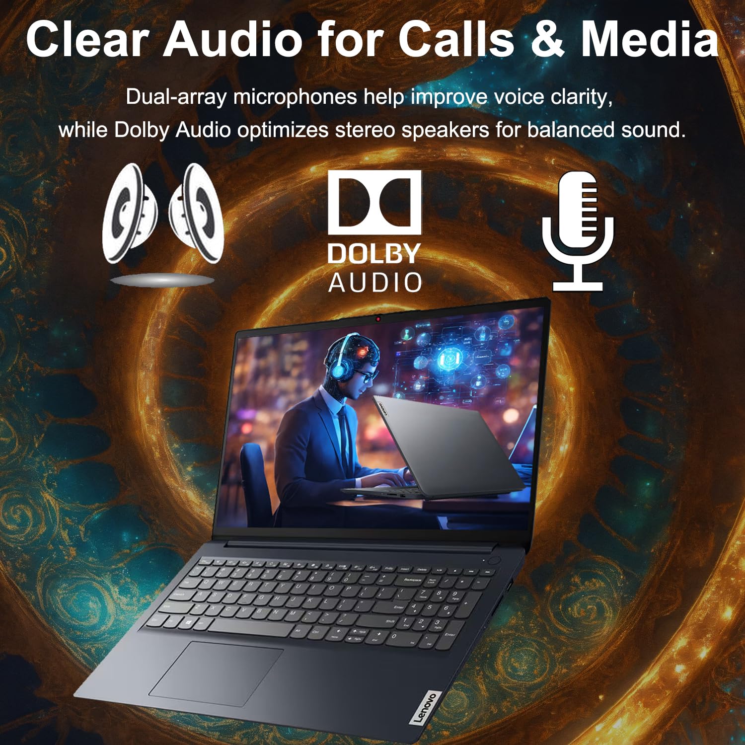 Lenovo IdeaPad 1i 15.6” FHD Touchscreen Laptop, 13th Gen Intel Core i5-1335U, 16GB RAM, 256GB SSD, Wi-Fi 6, SD Card Reader, Dolby Audio, Built-in Webcam, Windows 11 Home, WOWPC Recovery USB Included