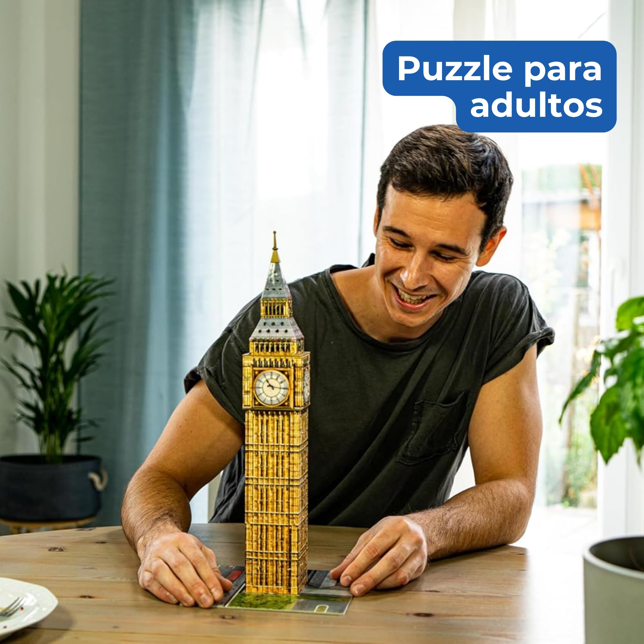 Ravensburger - Puzzle 3d Adultos Big Ben | Puzzles 3d Para Adultos Y Niños De 8 Años O Más | Maquetas Para Montar De 216 Piezas | Regalos Niños 8 Años O Más