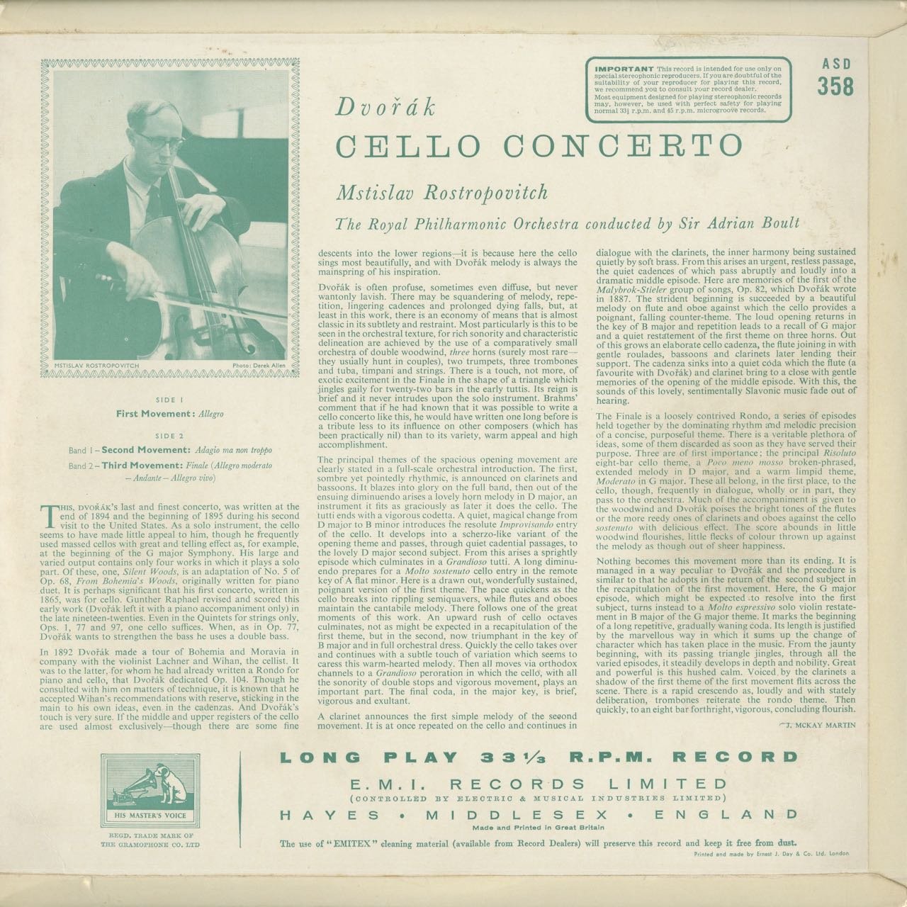 Amazon.co.jp: ドヴォルザーク：チェロ協奏曲Op.104 : M