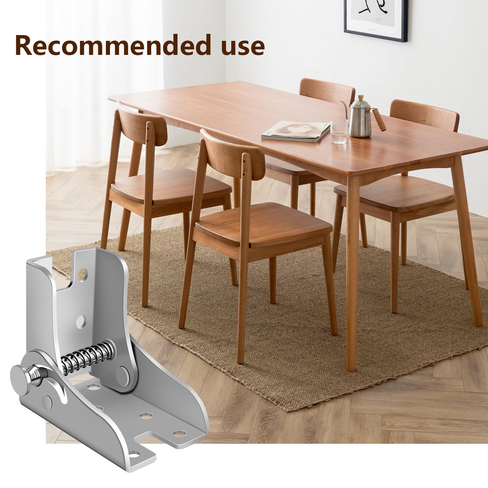 MOUNTAIN_ARK Klapptisch Scharniere - 4 Stück 90° Klappkonsole Für Tischbeine