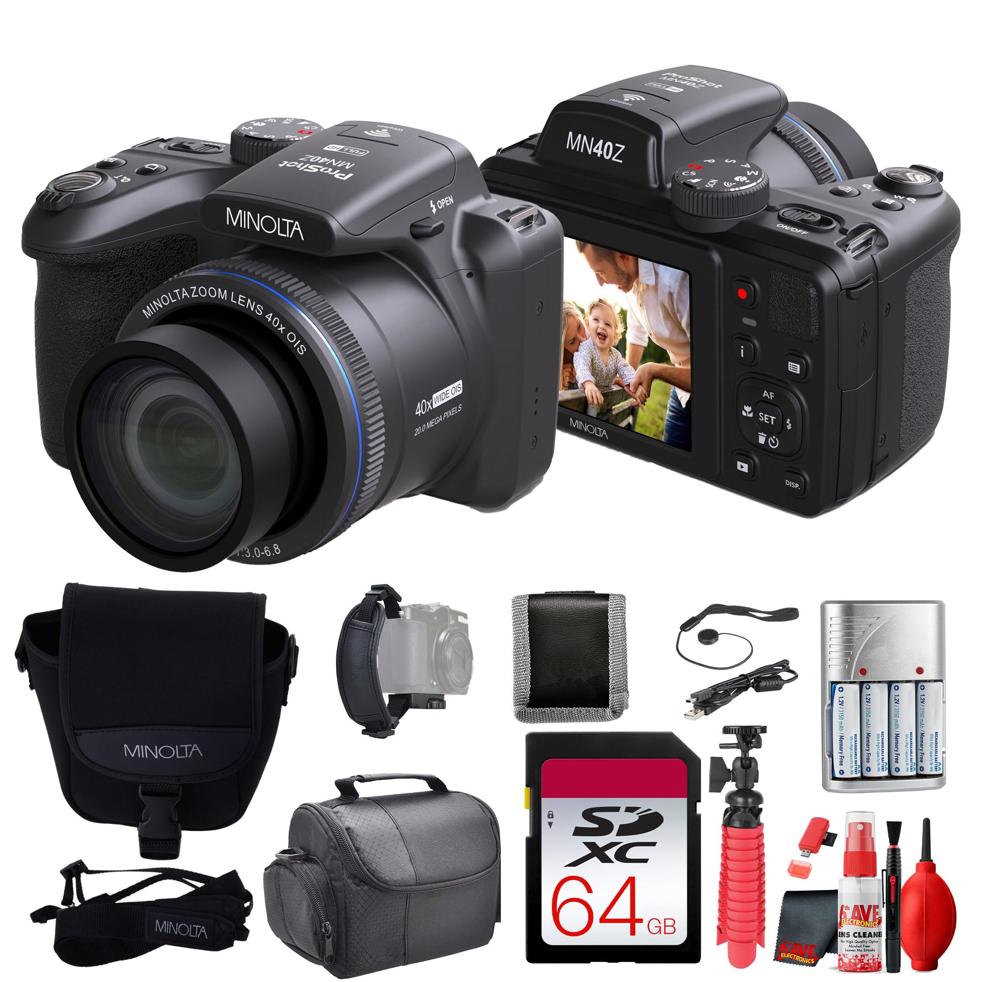 Amazon.com : MINOLTA MN40Z 20 Mega Pixels 40x Optical Zoom Digital