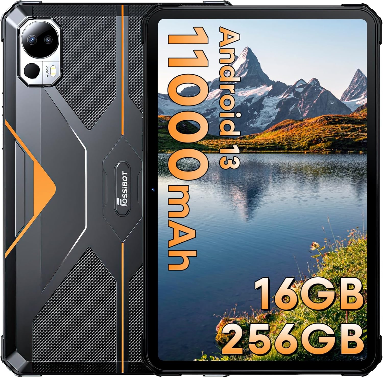 FOSSIBOT DT1 Tablets PC Robusto, Android 13 Rugged Tablet 10.36 FHD+,11000mAh Batteria, (8+8)16GB RAM + 256GB ROM /1TB, Impermeabile Tablet, IP68/69K Tablet PC,48MP Fotocamera,4G LTE/5G WIFI/GPS/OTG FOSSIBOT DT1 Tablets PC Robusto, Android 13 Rugged Tablet 10.36 FHD+,11000mAh Batteria, (8+8)16GB RAM + 256GB ROM /1TB, Impermeabile Tablet, IP68/69K Tablet PC,48MP Fotocamera,4G LTE/5G WIFI/GPS/OTG