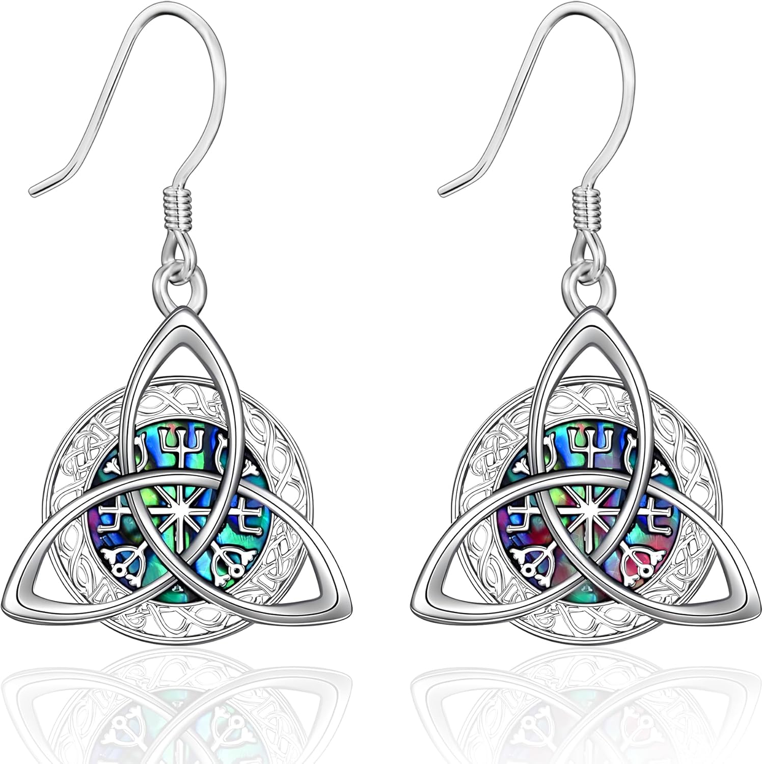 Filigree/Star Moon Sun/Birthstone Infinity/Turquoise/Moonstone/Moon Phase/Evil Eye Earrings for Women Irish Jewelry 925 Sterling Silver Dangle Earrings Earrings Gifts for Women Wife