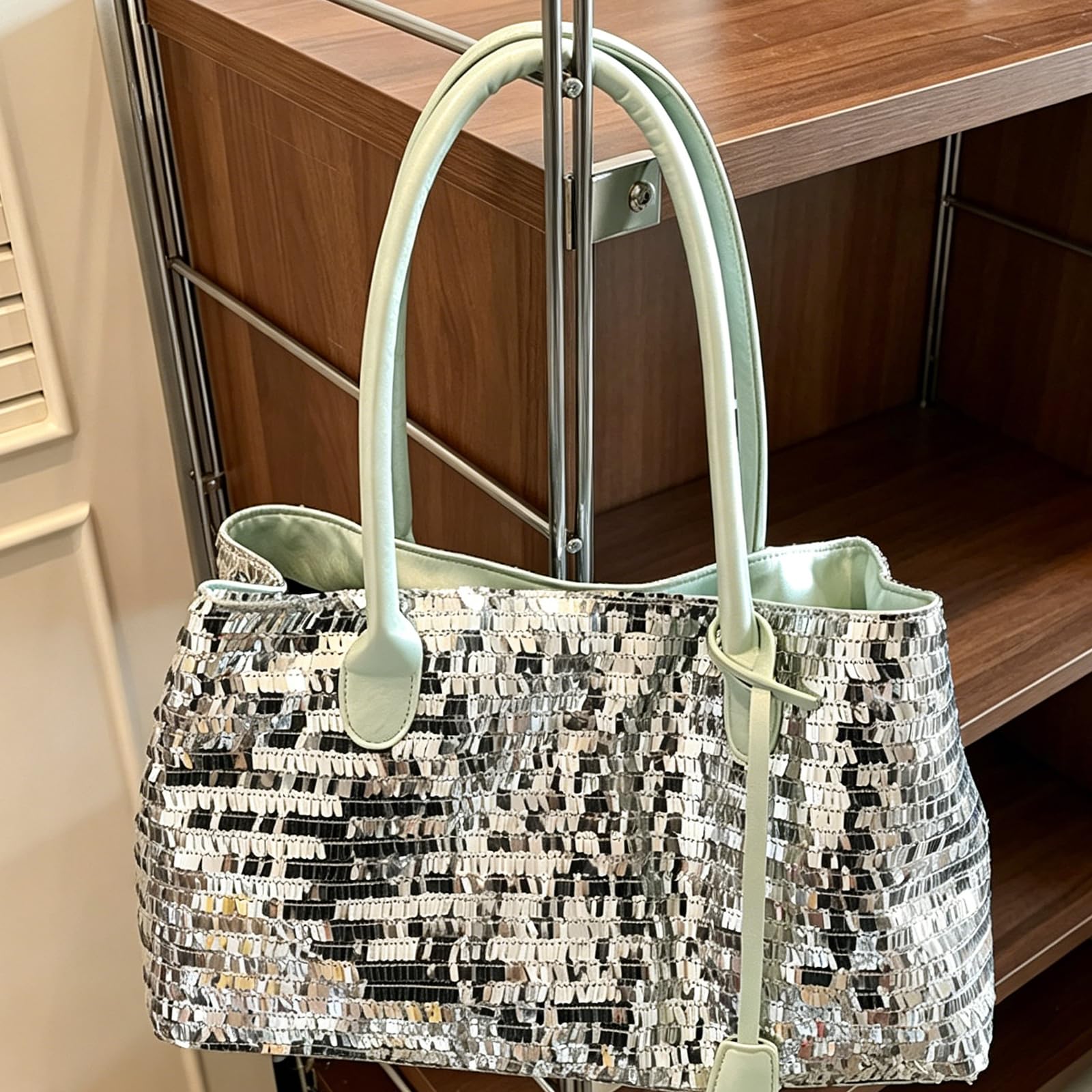 Borsa con strass scintillanti Borsa glitterata pochette da sera