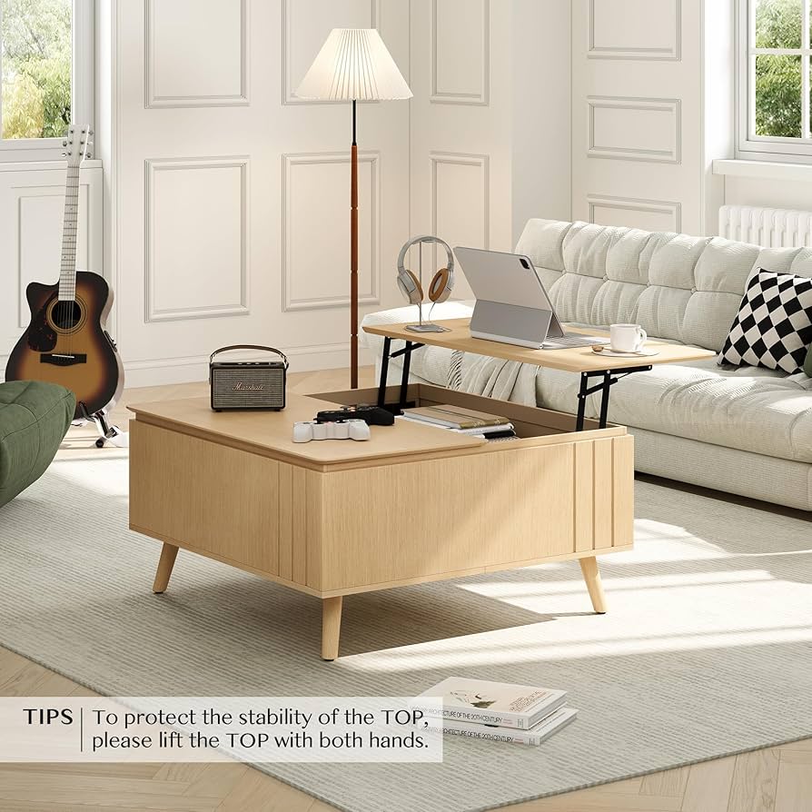 【cornice】COFFEE TABLE Barnstone Cornice Rectangle Storage Shelf Coffee Table by