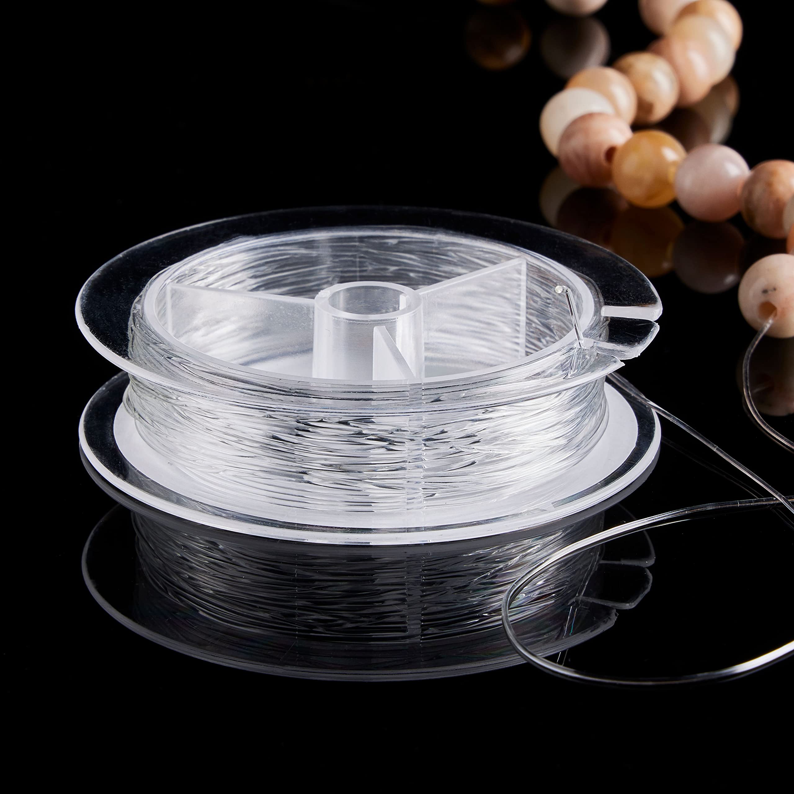 0.7mm Clear Bead & Jewelry Cord, 12 Pack%