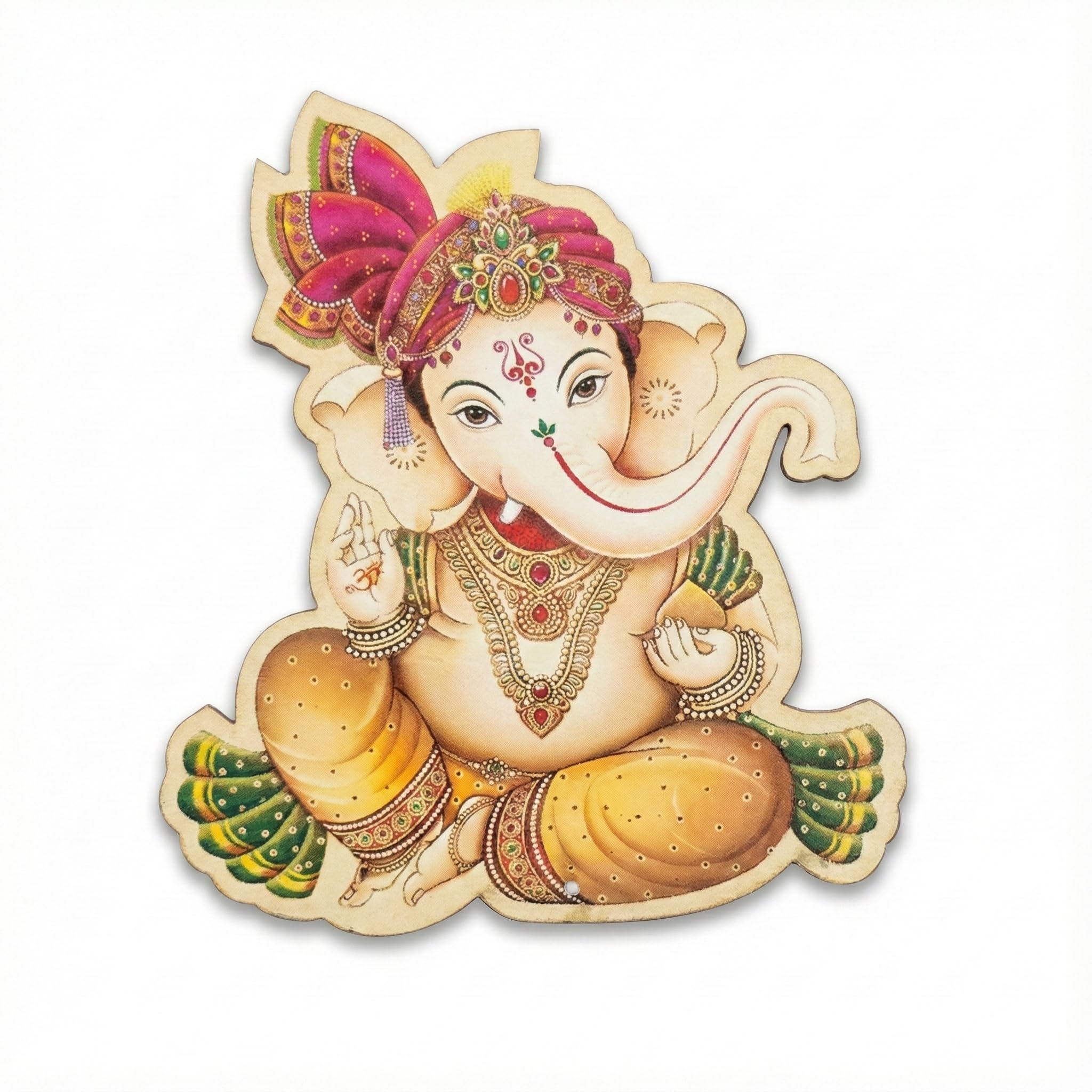 MDF Lord Ganesha Shape Laser Cut Wooden Cutout for DIY Craft, Toran Making, Hanging Decoration, Painting, Resin Art & Festive Home Decor Projects (Pack of 2, Small)-image-30