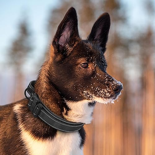 Miniatura 2 de Didog Collares tácticos para perros, collar militar reflectante para perro con asa de control para entrenamiento de perros, collares ajustables de