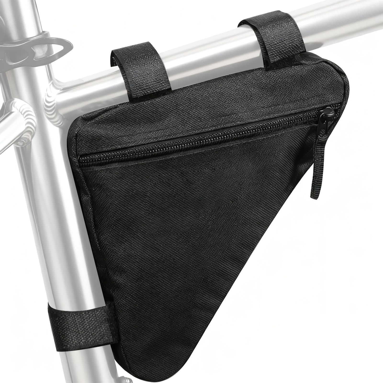 Photo 1 of ***DAMAGED ZIPPER***Csoalpo Bike Frame Bag, Premium Bike Pouch for Mountain Road Bike, Lightweight Triangle Bicycle Frame Bag (Small Black)