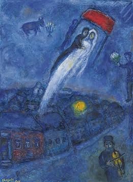 Get Custom Art - Marc Chagall, Vision Des Maries - Gallery Wrapped, Famous Paintings Wall Art Decor 24x32 inch