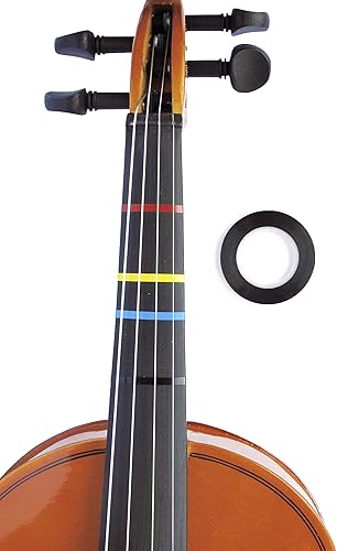 Long Beach música cinta de digitación para violín, Negro