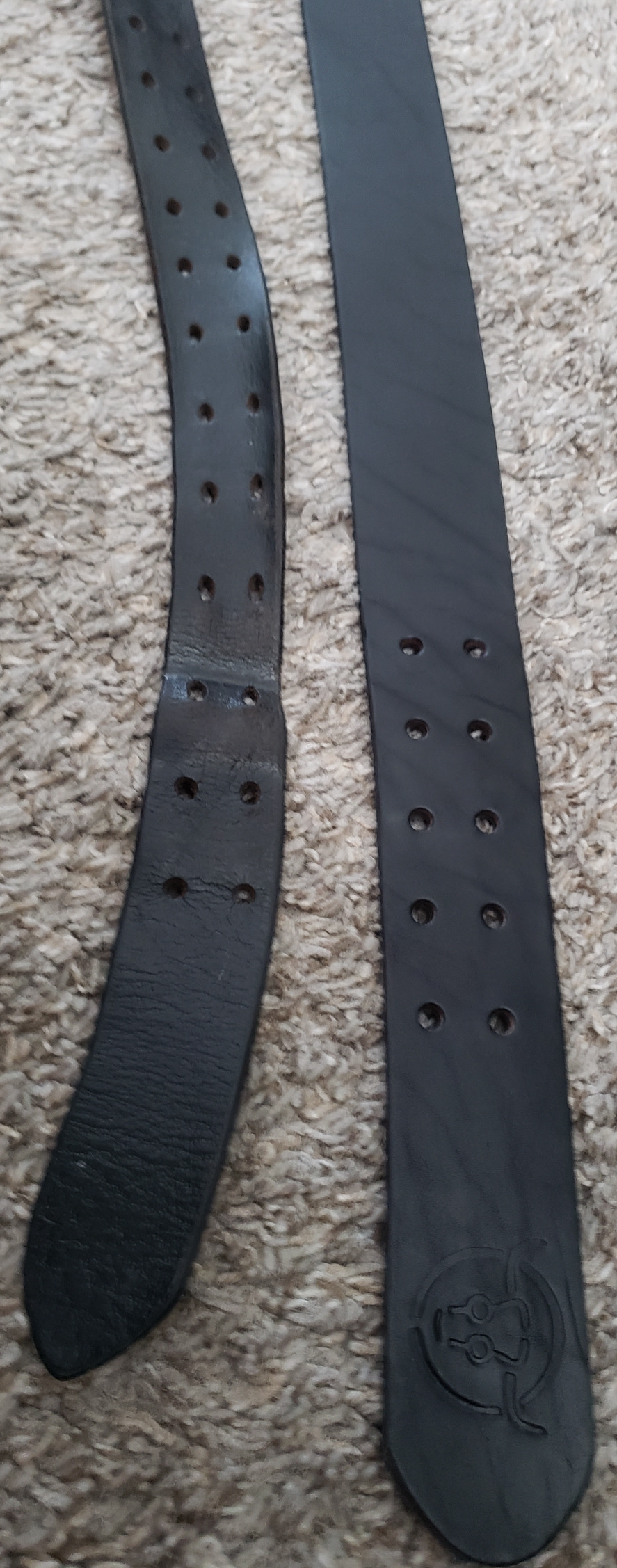 Logical Leather Men's Work Belt Heavy Duty Genuine Full Grain Leather