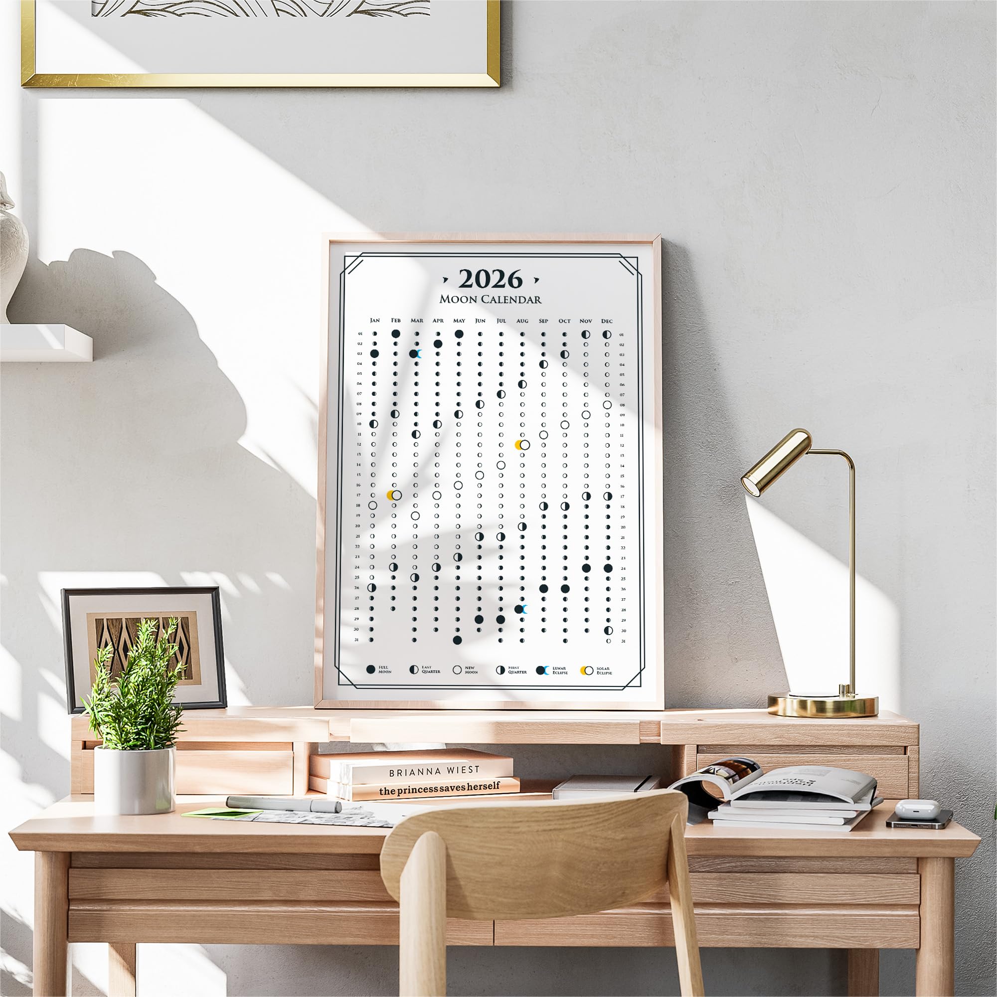 Amazon.com: 2026 Moon Calendar with Lunar Phases and Eclipses