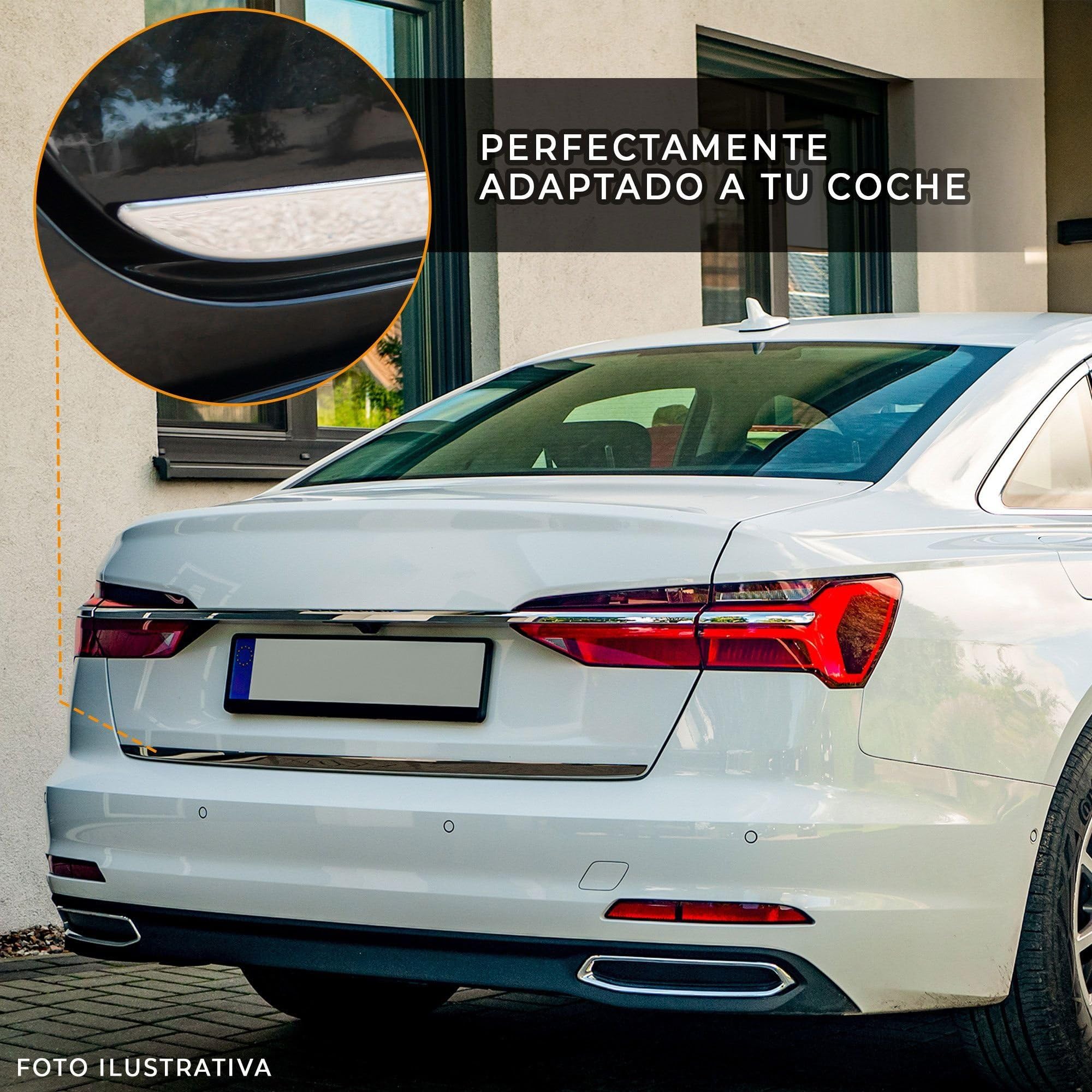 CHROMEMASTER | Moldura para Puerta Trasera del Maletero Compatible con Nissan Qashqai 2014-2021 | Embellecedor del Portón Trasero del Coche Protege la Pintura de Arañazos y Daños