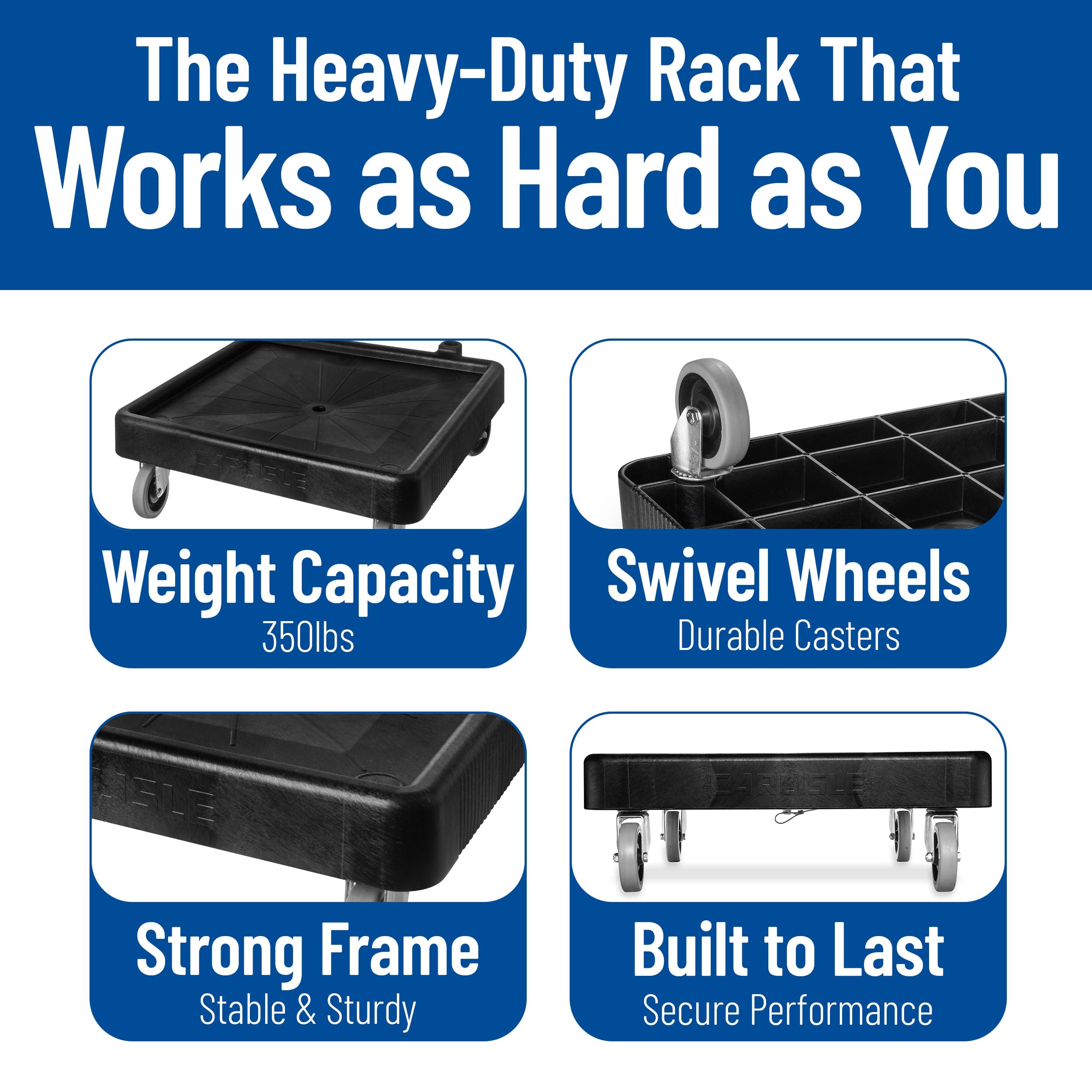 Carlisle Rack Dolly - Smooth Glide & Heavy Duty -4 Carlisle Rack Dolly - Smooth Glide & Heavy Duty -4
