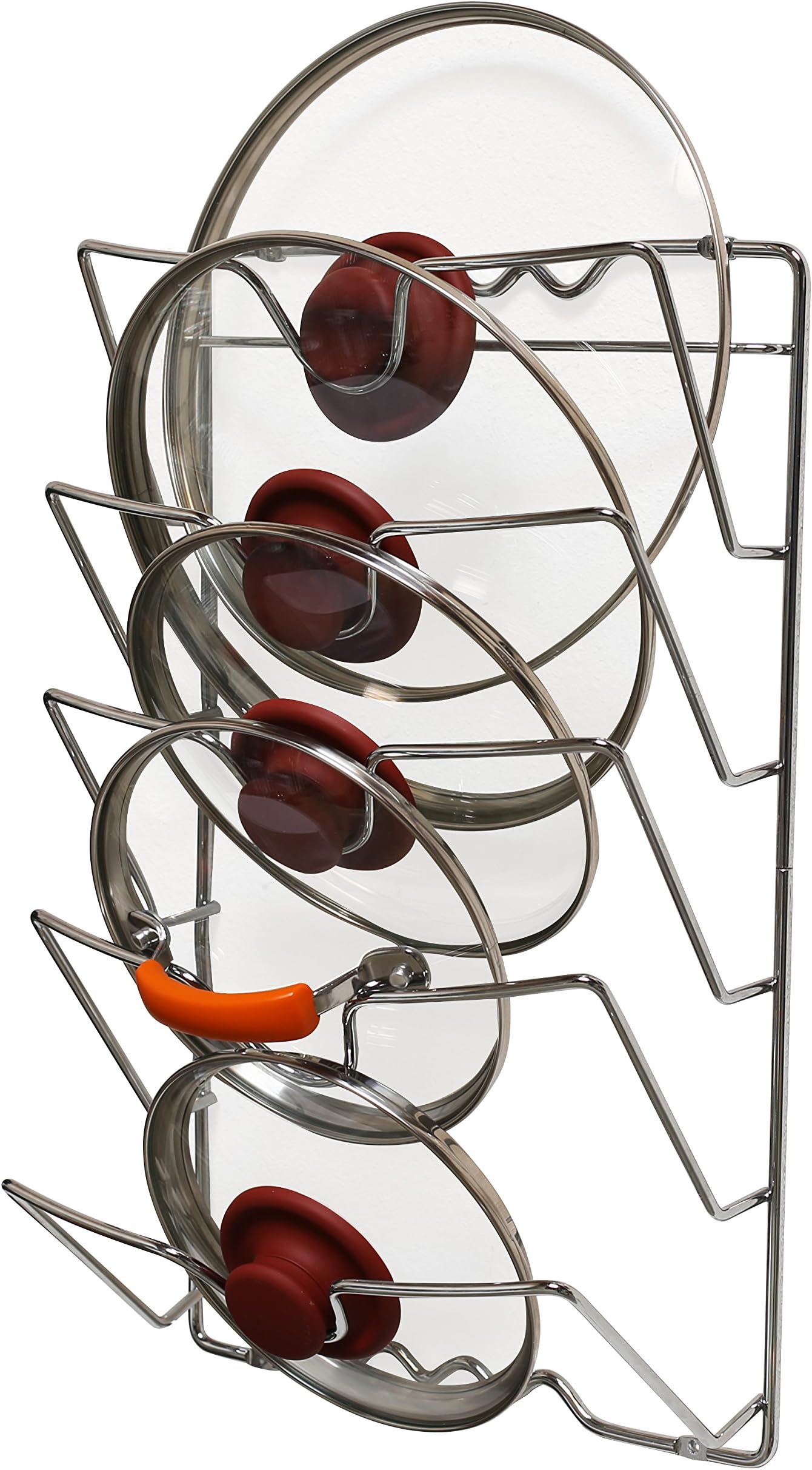 8 Layers of Adjustable Pot Lid Organizer Rack for