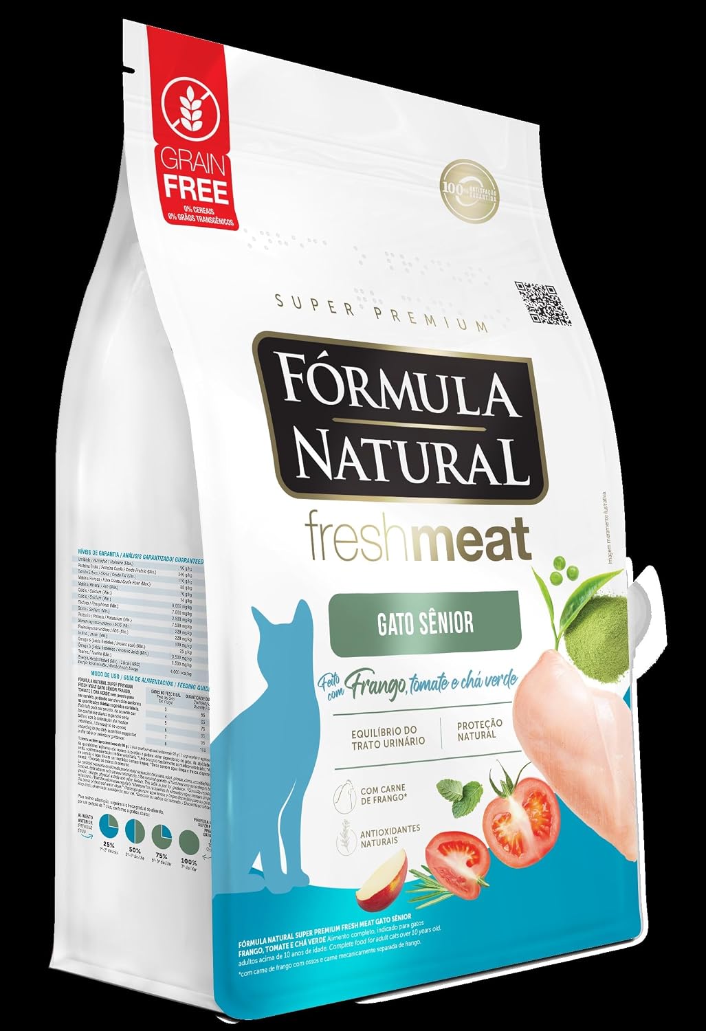 Fórmula Natural Fresh Meat Ração Seca Para Gatos Sênior Sabor Frango 1Kg
